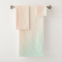 Farbamerikanisches Set mit festem Badehandtuch