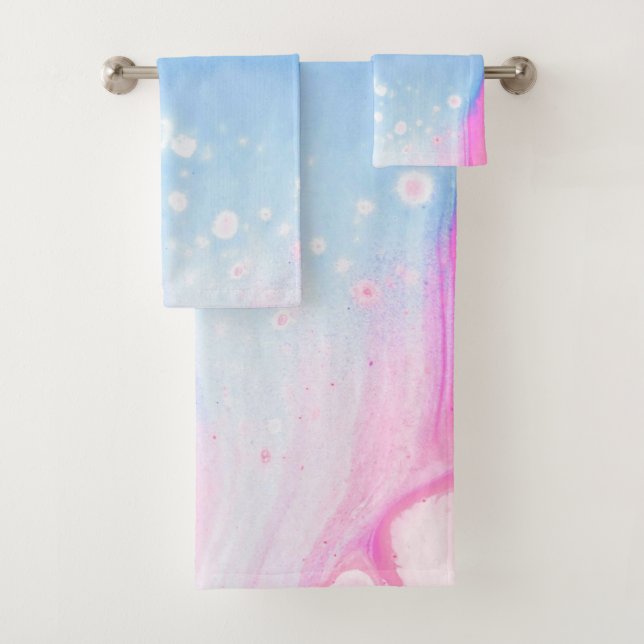 Farbamerikanisches Set mit festem Badehandtuch (Insitu)