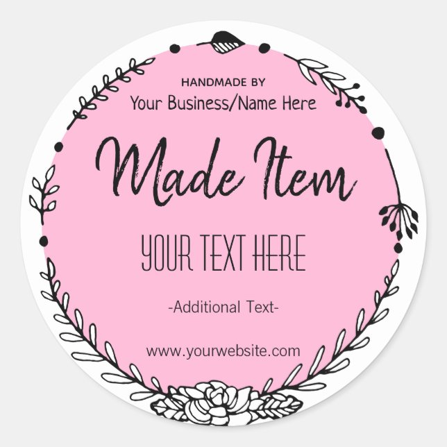 Farbanpassbarer Sojabasis Melt Scentle Runder Aufkleber (Vorderseite)