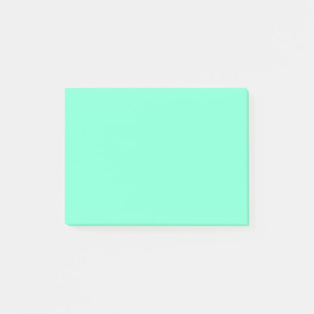 Farbaquamarin Post-it Klebezettel (Vorderseite)