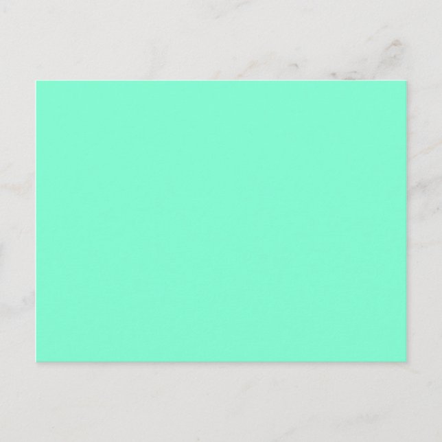 Farbaquamarin Postkarte (Vorderseite)