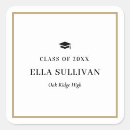 Farbaufkleber für Abschluss in Trendgalerie Quadratischer Aufkleber