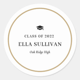 Farbaufkleber für Abschluss in Trendgalerie Runder Aufkleber