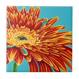 Farbaufschläge I Fliese