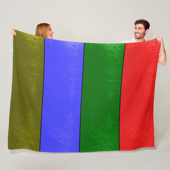 Farbbalken Fleece Blankon (Beispiel)