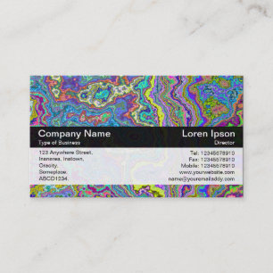 Farbband - Schwarz - Farbiges Mineral Visitenkarte