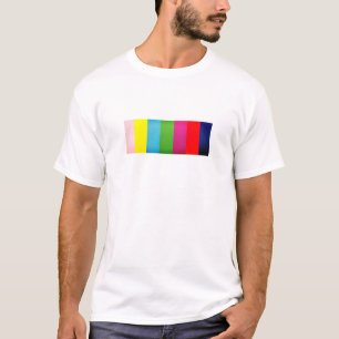 Farbbanddesign - T - Shirt im lebendigen Stil