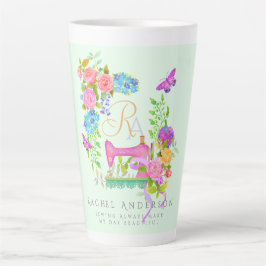Farbbandmonogramm Milchtasse