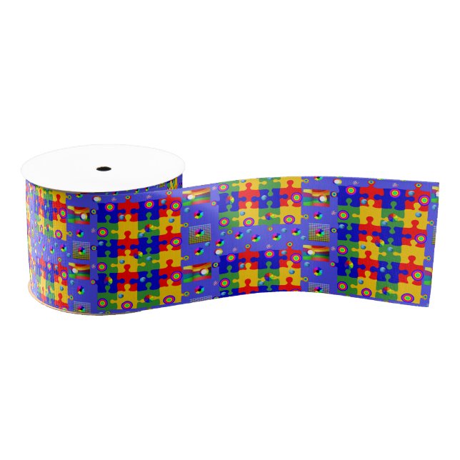 Farbbandpuzzles Ripsband (Spule)
