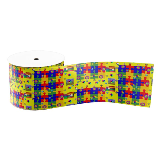 Farbbandpuzzles Ripsband (Spule)