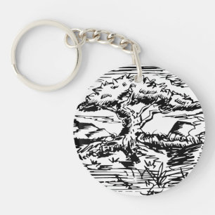 Farbbaumskizze. Schlüsselanhänger