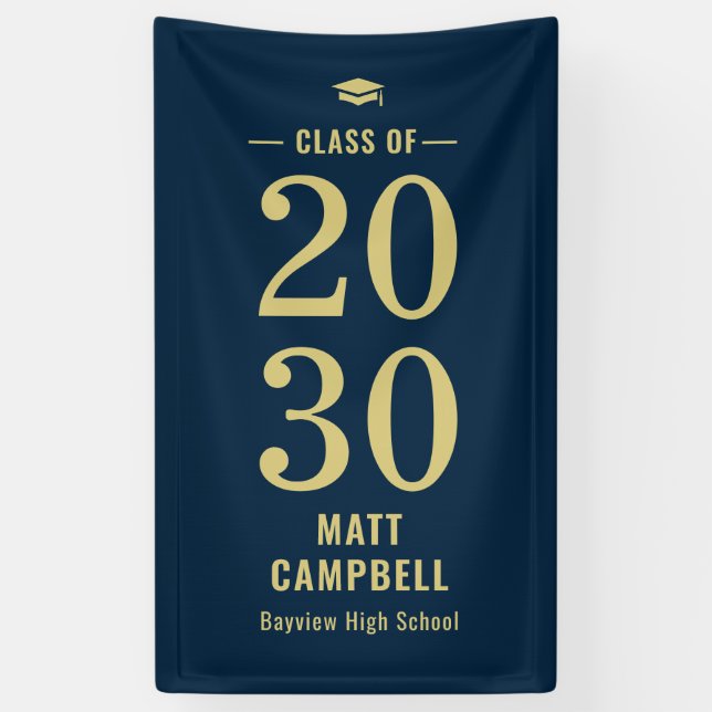 FARBBBanner für den FARBEN Abschluss mit einjährig Banner (Vertikal)