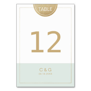 Farbbearbeitbare moderne minimalistische Tischnumm Tischnummer