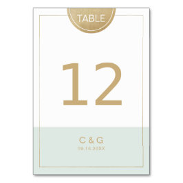 Farbbearbeitbare moderne minimalistische Tischnumm Tischnummer