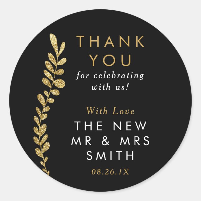 Farbbearbeitbares Gold-Leaf-Sticker, Sticker für G (Vorderseite)