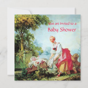 FARBBIGE BABY DUSCHE EINLADUNG