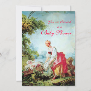 FARBBIGE BABY DUSCHE EINLADUNG