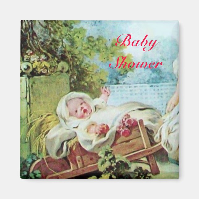 FARBBIGE BABY DUSCHE MAGNET (Vorne)