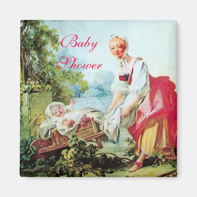 FARBBIGE BABY DUSCHE MAGNET (Vorne)