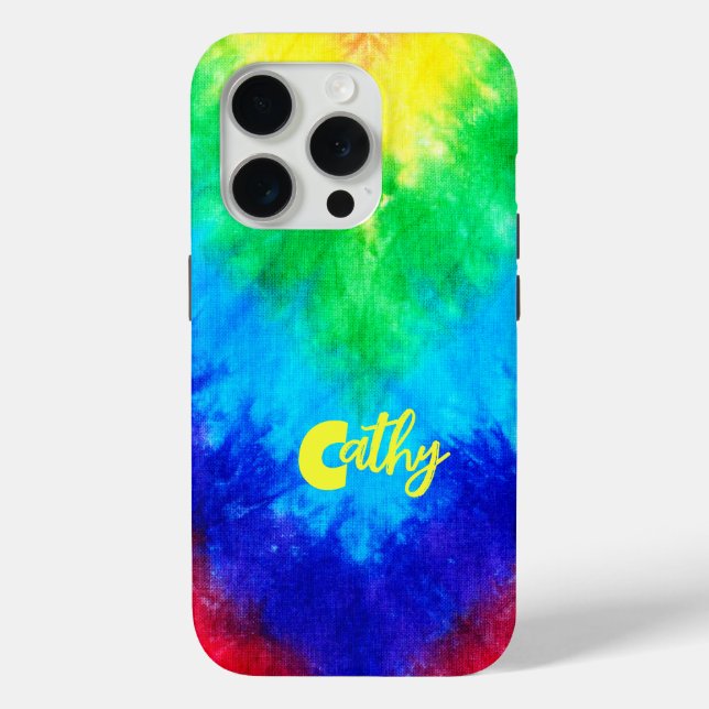 FARBBIGE ELEGANTE PERSONALISIERTE KRAWATTE DYE-DES Case-Mate iPhone HÜLLE (Rückseite)