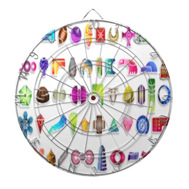 FARBBIGE FORMBLATTE DARTSCHEIBE (vorne)