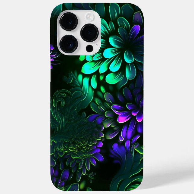 FARBBIGE LUMINOSE BLUME-DESIGN Case-Mate iPhone HÜLLE (Rückseite)