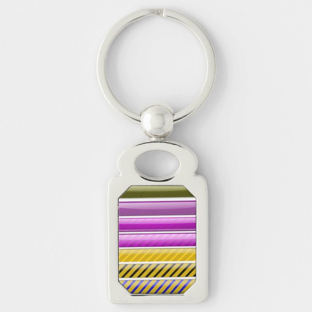 FARBBIGER BAR PATTER SCHLÜSSELANHÄNGER (Vorderseite)