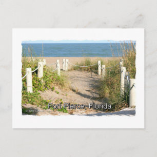 Farbbild der Dünenwanderung am Strand Ft. Pierce, Postkarte