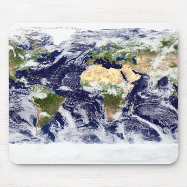 Farbbild der gesamten Erde Mousepad (Vorne)
