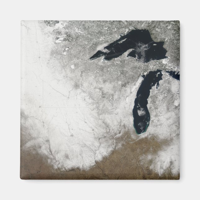 Farbbild des Schnees Magnet (Vorne)