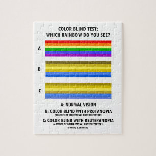 Farbblinder Test, den Regenbogen Sie sehen? Puzzle
