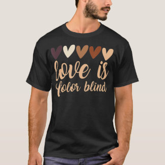 Farbblindfarbige Blinde Liebe Waldtier T-Shirt