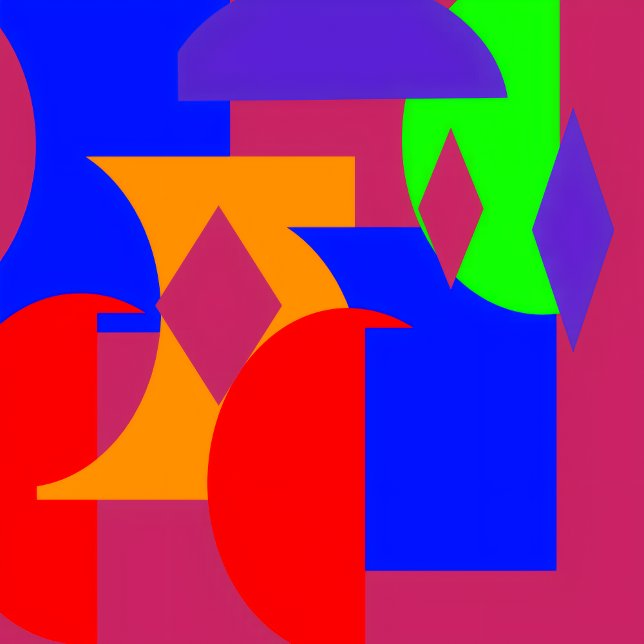 Farbblock Abstrakt - Helles, modernes Kunstmuster Fleecedecke (Von Creator hochgeladen)