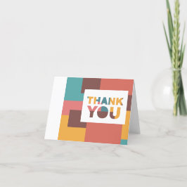 Farbblock Dankeskarte