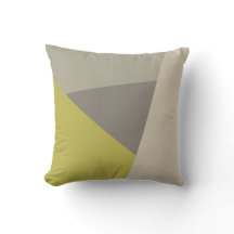 Farbblock-Dreiecke Limettengrün Beige Taupe