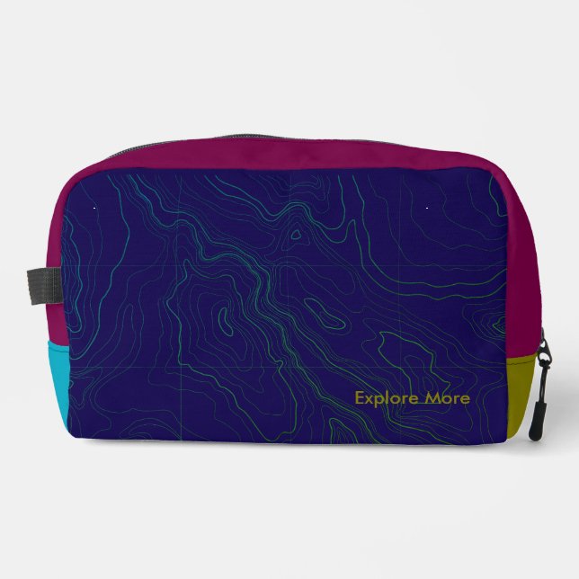 Farbblock-Entdecken-Sie-mehr-Tasche Waschbeutel (Vorderseite)