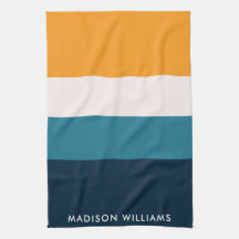 Farbblock für Monogram, Horizontal Stripe Stylish 