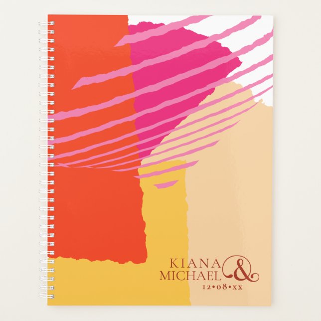 Farbblock Hochzeit Sommer-ID740 Planer (Vorderseite)