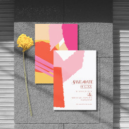 Farbblock Hochzeit Sommer-ID740 Save The Date