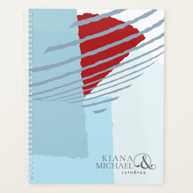 Farbblock Hochzeit Winter ID740 Planer (Vorderseite)