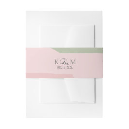 Farbblock Hochzeitsfeder-ID740 Einladungsbanderole