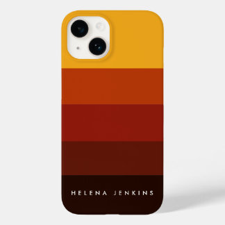 Farbblock Horizontal gestreift Farbeneinfarbiges M Case-Mate iPhone 14 Hülle