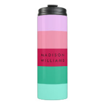 Farbblock Horizontale Streifen Viva Magenta Frühli