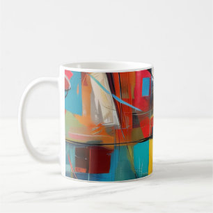 Farbblock-Jazz Kaffeetasse