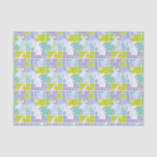 Farbblock Kuh und Hühnchen Seidenpapier