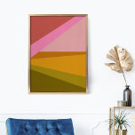 Farbblock Moderne geometrische Kunst in rot-grün Poster<br><div class="desc">Ein lebendiges und lebendiges geometrisches Design von Dreiecken und Formen in einer schönen,  feinen Farbpalette aus Pinks,  Gelben und Grüntönen. Klicken Sie einfach auf Anpassen,  um Text oder Bilder hinzuzufügen. Kontaktieren Sie mich mit Fragen oder Wünschen.</div>