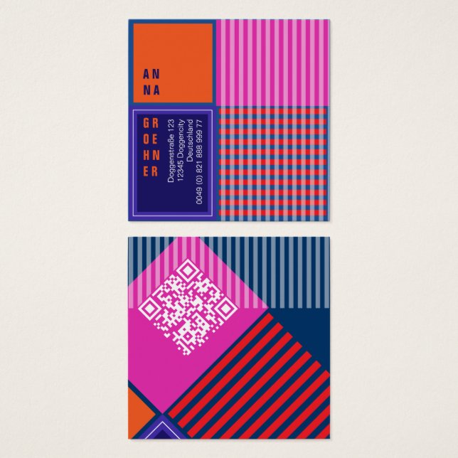 Farbblock | Moderne Minimal Grafikdesign (Vorne & Hinten)