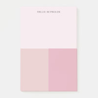 Farbblock Monogramm Blush Pastellfarben Pink