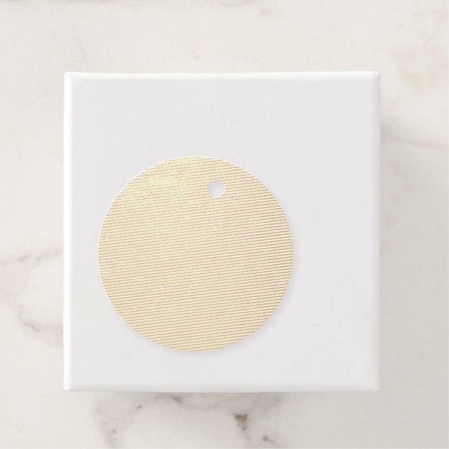 Farbblock Peach Tan | Soft Wedding Design Geschenkanhänger (Mit Box)