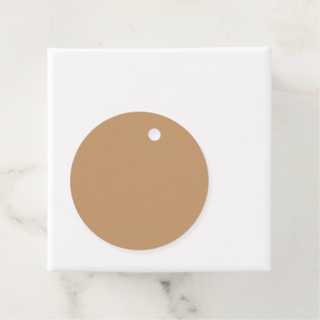 Farbblock Peach Tan | Soft Wedding Design Geschenkanhänger (Beispiel)